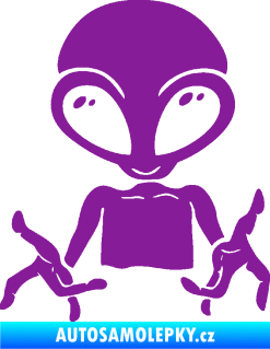 Samolepka UFO 006 levá fialová