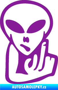 Samolepka UFO 008 pravá fialová