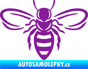 Samolepka Včela 002 fialová