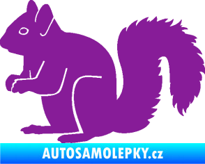 Samolepka Veverka 001 levá fialová