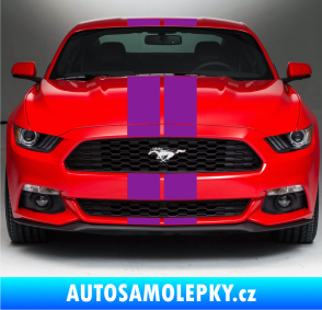 Samolepka Viper pruhy 16 cm (dva stejně široké) fialová