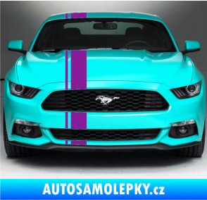 Samolepka Viper pruhy 2 cm + 12 cm fialová