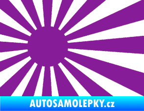 Samolepka Vlajka Japonsko 002 levá JDM fialová