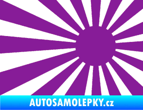 Samolepka Vlajka Japonsko 002 pravá JDM fialová