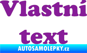 Samolepka Vlastní text - Cooper Black fialová