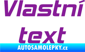 Samolepka Vlastní text - Hemi Head fialová
