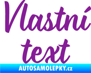 Samolepka Vlastní text - Monarda fialová