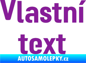 Samolepka Vlastní text - Moto GP fialová