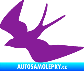Samolepka Vlaštovka 001 levá fialová