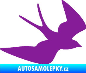 Samolepka Vlaštovka 001 pravá fialová