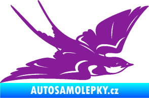 Samolepka Vlaštovka 002 pravá fialová