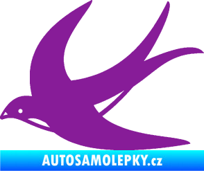 Samolepka Vlaštovka 004 levá fialová