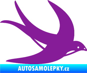 Samolepka Vlaštovka 004 pravá fialová