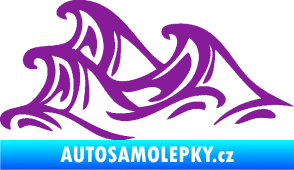 Samolepka Vlny 005 levá moře fialová