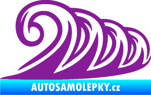 Samolepka Vlny 006 pravá moře fialová