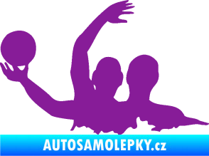 Samolepka Vodní pólo 001 levá fialová