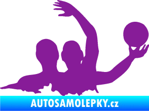 Samolepka Vodní pólo 001 pravá fialová