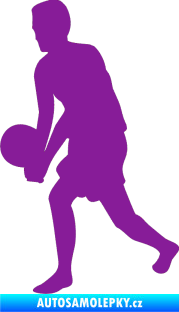 Samolepka Voleybal 013 levá fialová