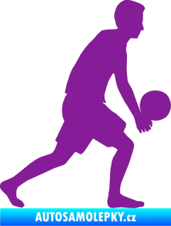 Samolepka Voleybal 014 pravá fialová