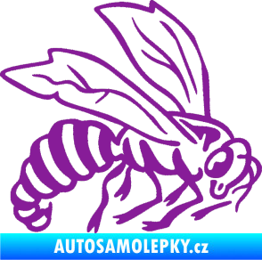 Samolepka Vosa 003 pravá fialová