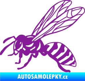 Samolepka Vosa 006 levá fialová