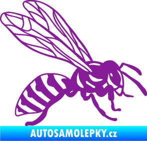 Samolepka Vosa 006 pravá fialová