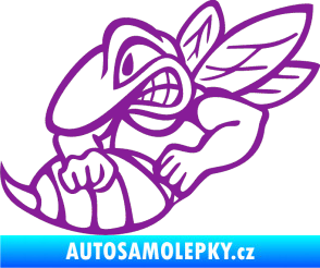Samolepka Vosa levá fialová