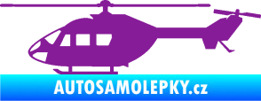 Samolepka Vrtulník 001 levá helikoptéra fialová