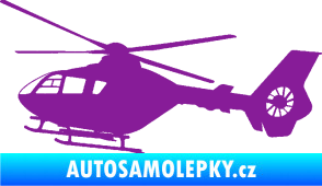 Samolepka Vrtulník 006 levá helikoptéra fialová