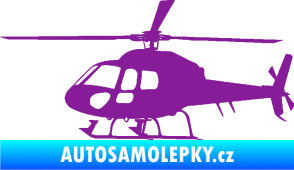 Samolepka Vrtulník 007 levá helikoptéra fialová