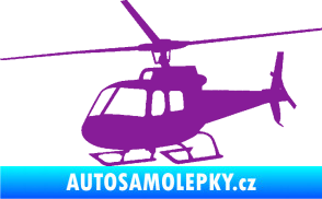 Samolepka Vrtulník 008 levá helikoptéra fialová