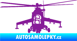 Samolepka Vrtulník 009 levá helikoptéra fialová