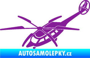 Samolepka Vrtulník 011 levá helikoptéra fialová