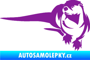 Samolepka Vydra 001 levá fialová