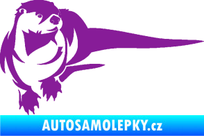 Samolepka Vydra 001 pravá fialová