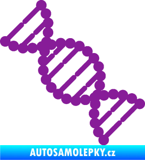 Samolepka Vzorec DNA levá fialová
