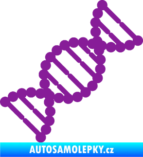 Samolepka Vzorec DNA pravá fialová