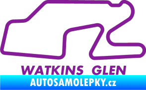 Samolepka Okruh Watkins Glen International fialová