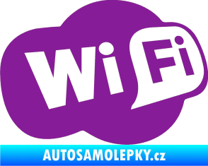 Samolepka Wifi 002 fialová