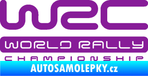 Samolepka WRC -  World Rally Championship fialová