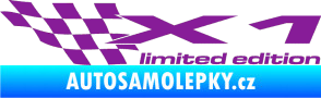 Samolepka X1 limited edition levá fialová