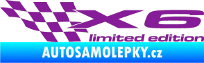 Samolepka X6 limited edition levá fialová