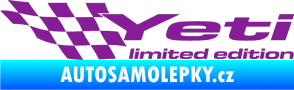 Samolepka Yeti limited edition levá fialová