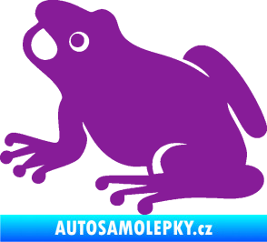 Samolepka Žába 007 levá fialová