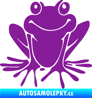 Samolepka Žába 008 pravá fialová