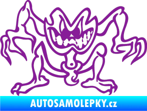 Samolepka Žabák levá fialová