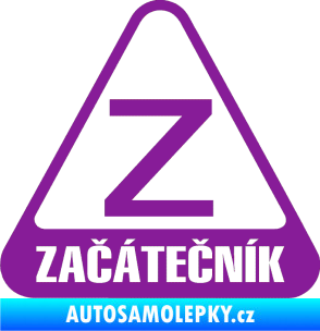 Samolepka Začátečník fialová