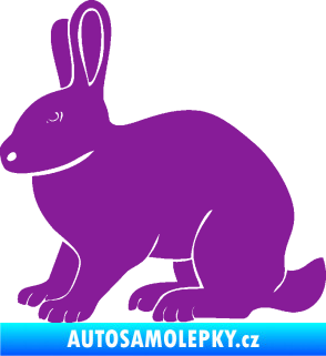 Samolepka Zajíc 001 levá fialová