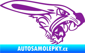 Samolepka Zajíc pravá fialová