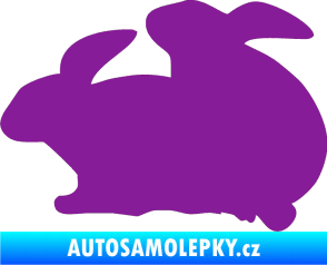 Samolepka Zajíci sex levá fialová